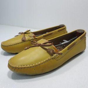Clarks Artisan Mustard Leather Comfort Moccasins Women's Shoes Footwear Sz 12